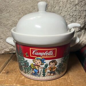 VTG Campbell’s Soup Tureen 1993 Westwood International w/ ladle